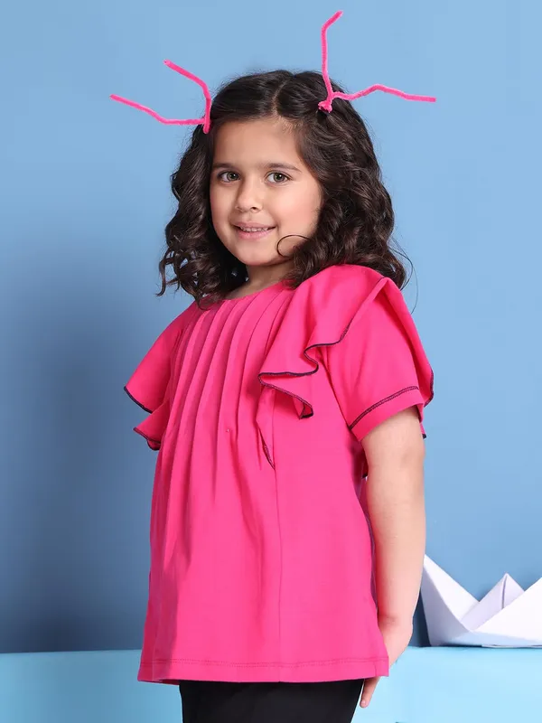 Fuchsia_Cotton_Solid_Top_For_Kids