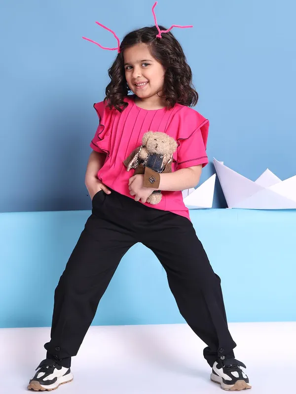 Fuchsia_Cotton_Solid_Top_For_Kids