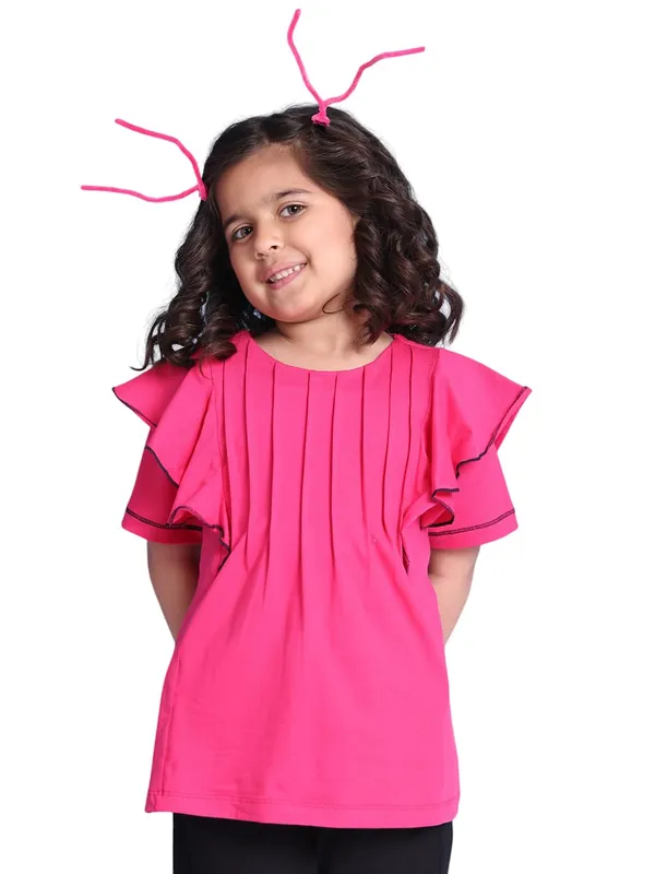 Fuchsia_Cotton_Solid_Top_For_Kids