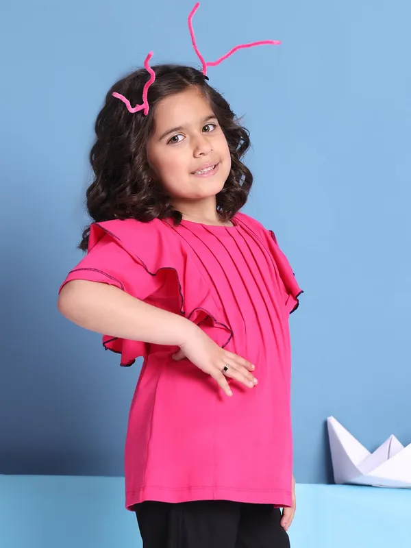 Fuchsia_Cotton_Solid_Top_For_Kids