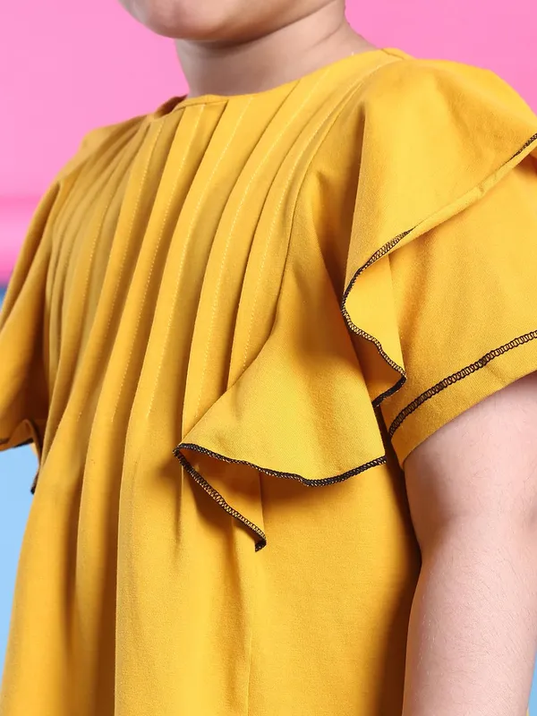 Yellow_Cotton_Solid_Top_For_Kids