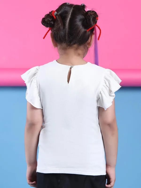 Offwhite_Viscose_Solid_Top_For_Kids