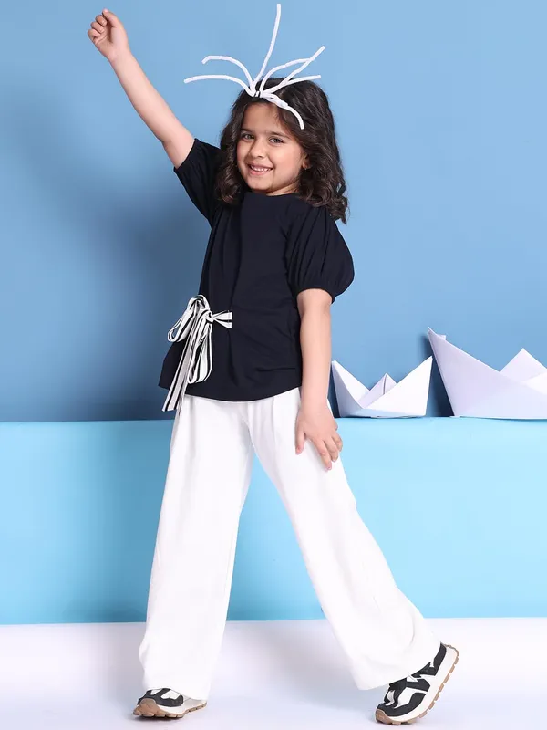 Navy_Blue_Cotton_Solid_Top_For_Kids