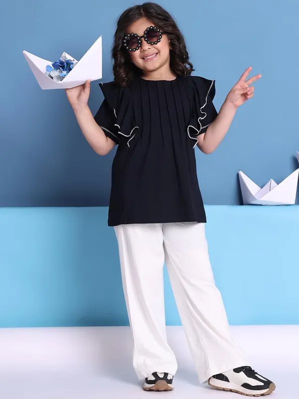 Navy_Blue_Cotton_Solid_Top_For_Kids