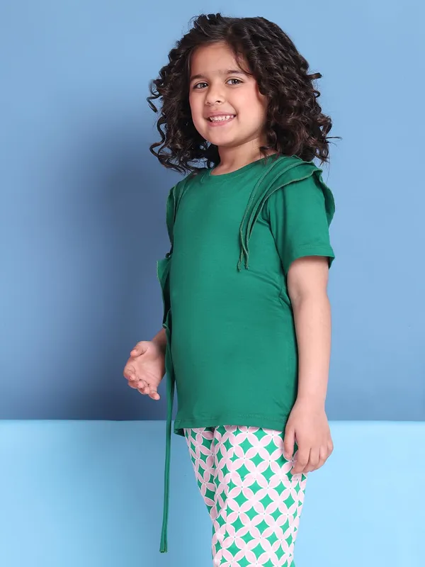Green_Viscose_Solid_Top_For_Kids