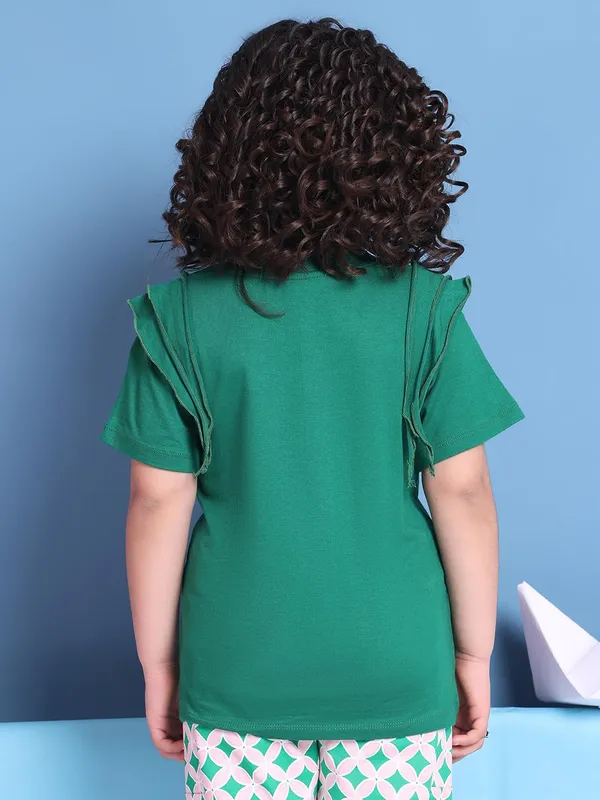 Green_Viscose_Solid_Top_For_Kids