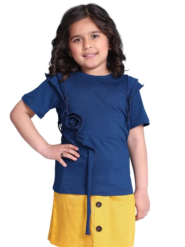 Blue_Viscose_Solid_Top_For_Kids