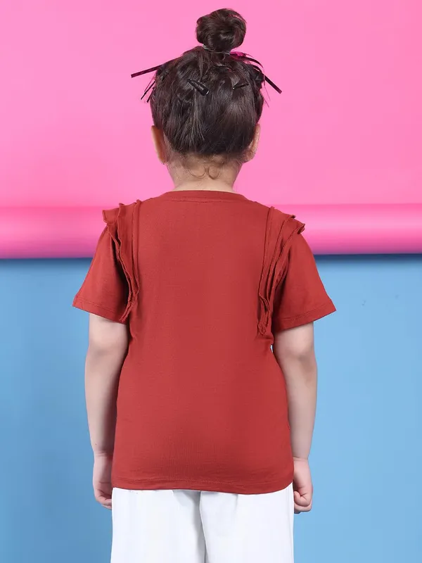 Rust_Viscose_Solid_Top_For_Kids