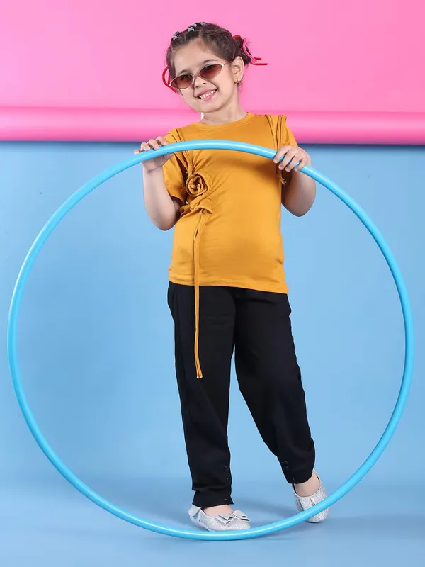 Mustard_Viscose_Solid_Top_For_Kids