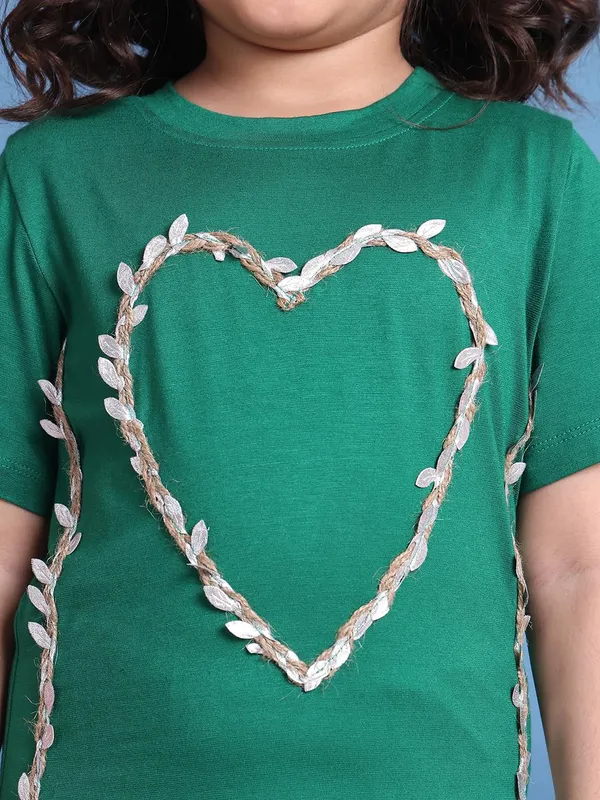 Green_Rayon_Solid_Dress_For_Kids