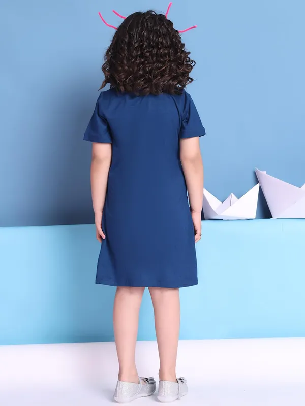 Blue_Rayon_Solid_Dress_For_Kids