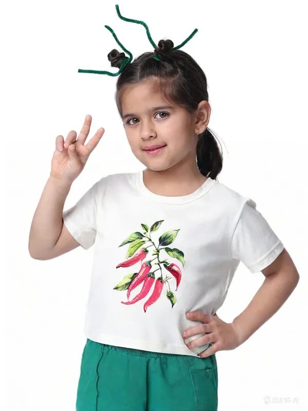 Cream_Rayon_Solid_Top_For_Kids
