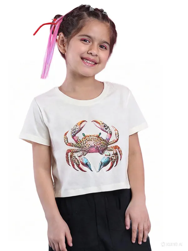 Cream_Rayon_Solid_Top_For_Kids