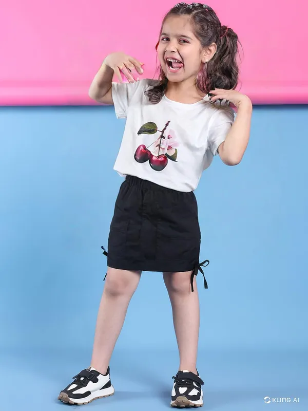 Cream_Rayon_Solid_Top_For_Kids