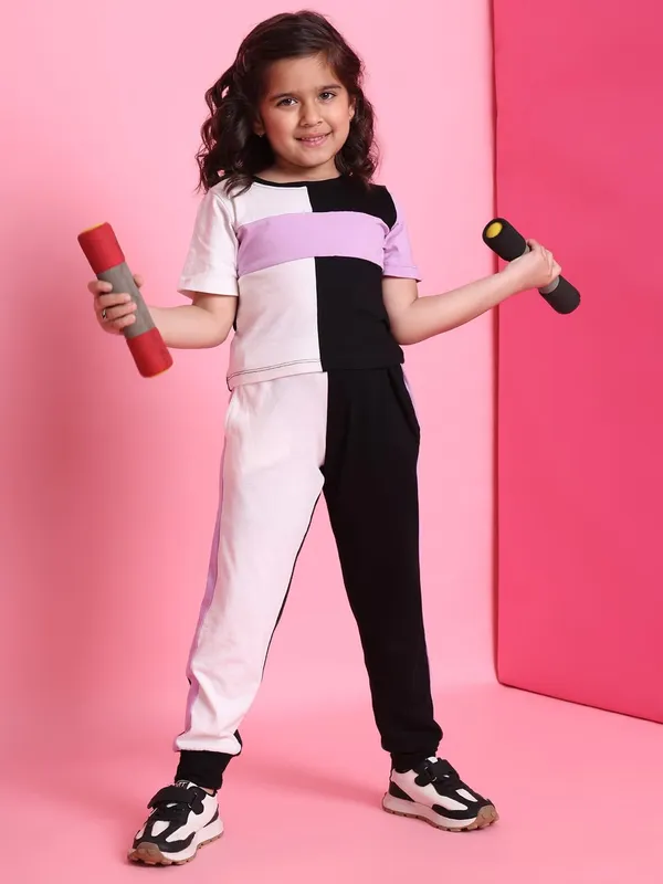 Voilet_Rayon_Solid_Clothing_Set_For_Kids