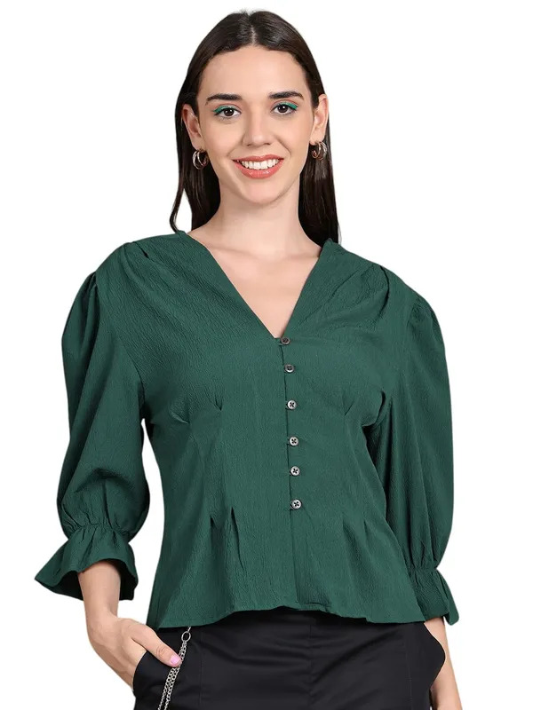 Emerald_Polyester_Solid_Top_For_Women