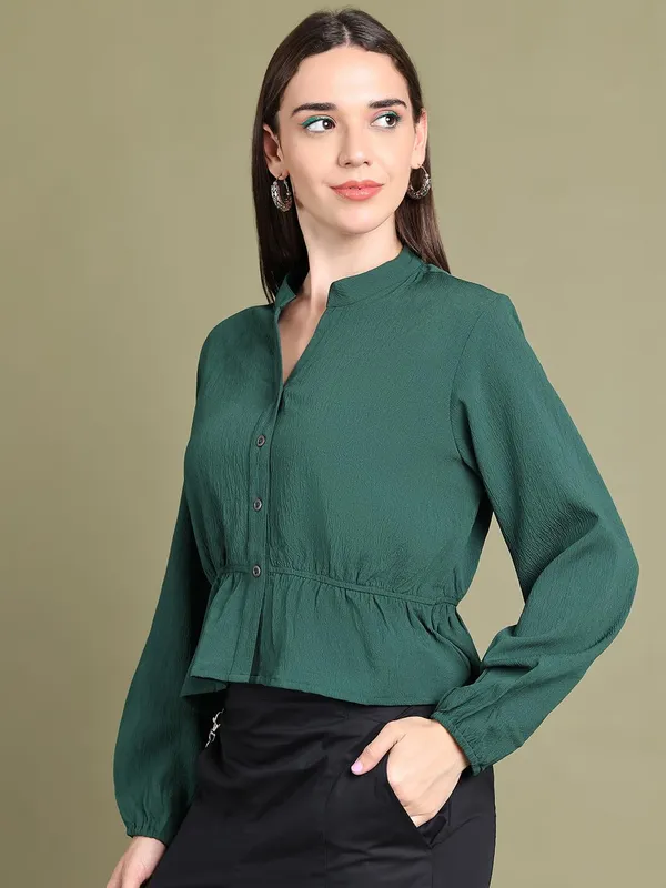 Emerald_Polyester_Solid_Top_For_Women