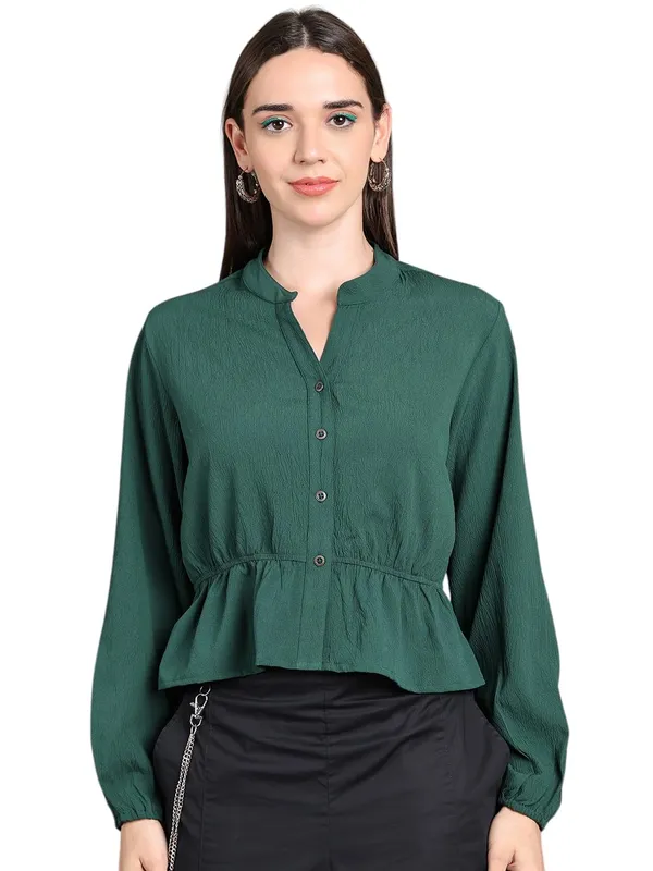 Emerald_Polyester_Solid_Top_For_Women