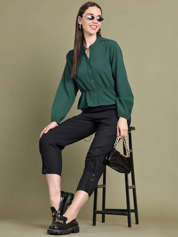Emerald_Polyester_Solid_Top_For_Women