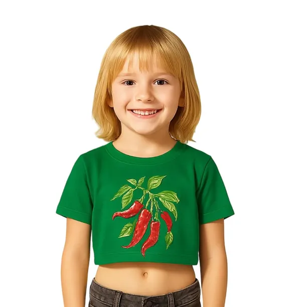Green_Rayon_Solid_Top_For_Kids