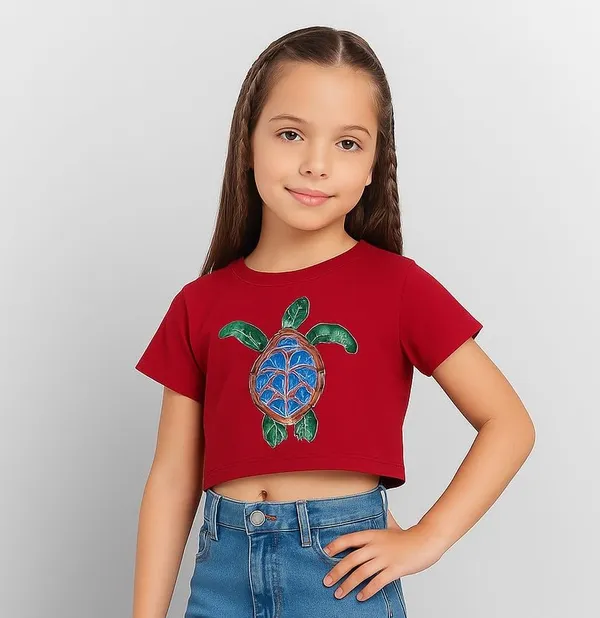 Red_Rayon_Solid_Top_For_Kids