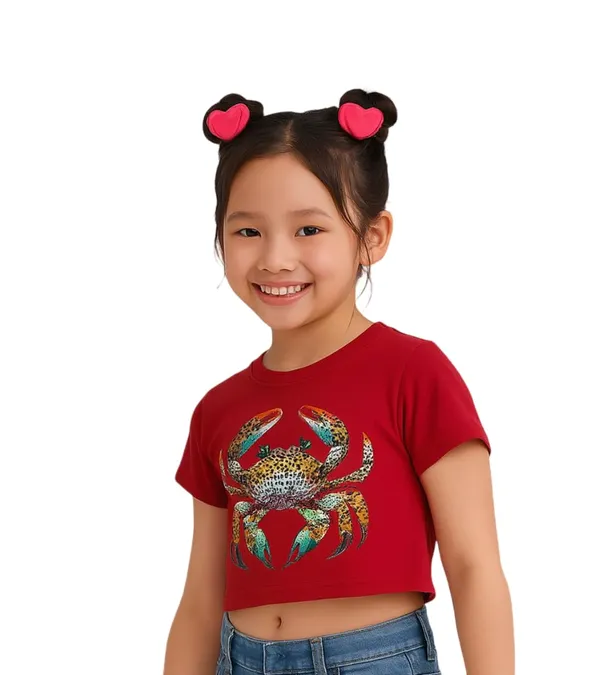 Red_Rayon_Solid_Top_For_Kids