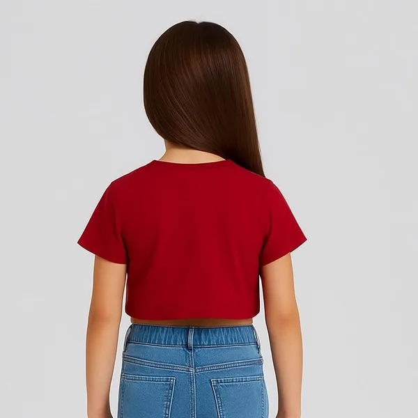Red_Rayon_Solid_Top_For_Kids