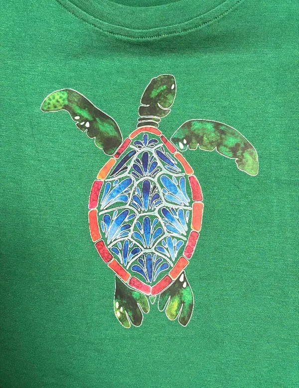 Green_Rayon_Solid_Top_For_Kids