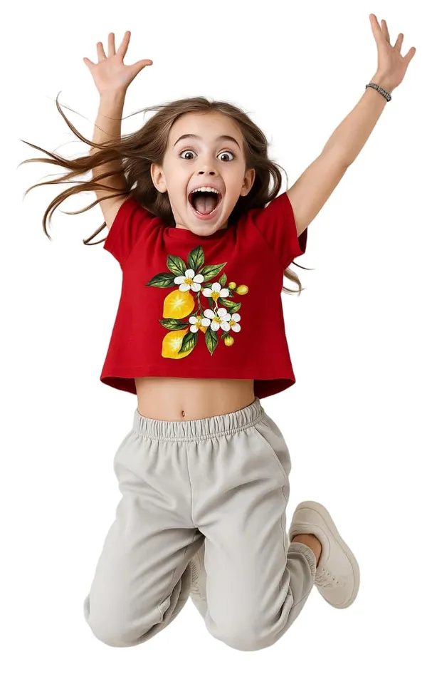 Red_Rayon_Solid_Top_For_Kids