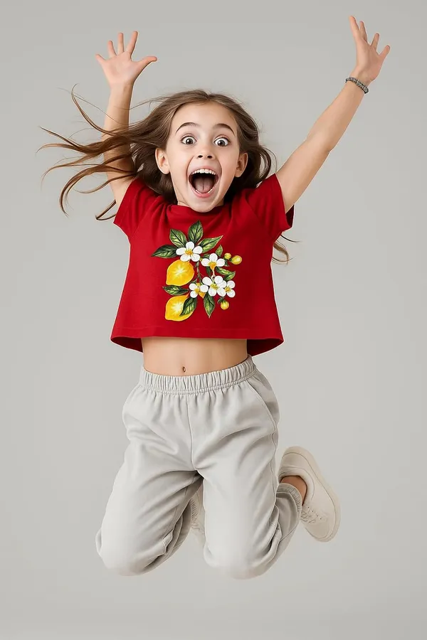 Red_Rayon_Solid_Top_For_Kids