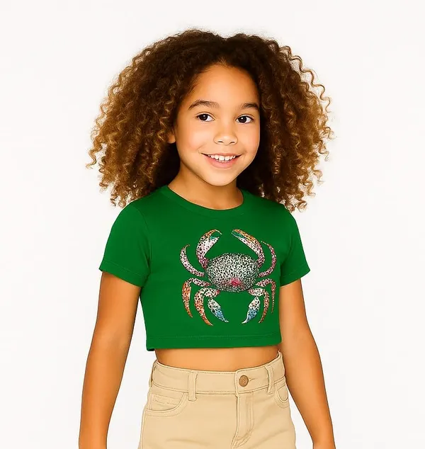 Green_Rayon_Solid_Top_For_Kids