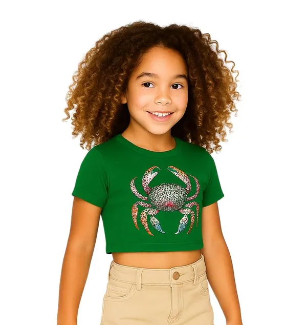Green_Rayon_Solid_Top_For_Kids