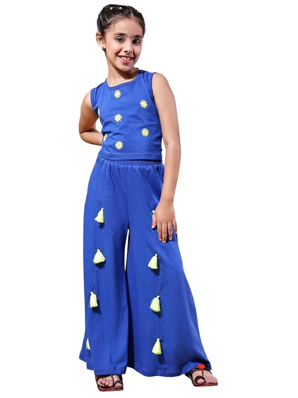 Blue_Rayon_Solid_Clothing_Set_For_Kids