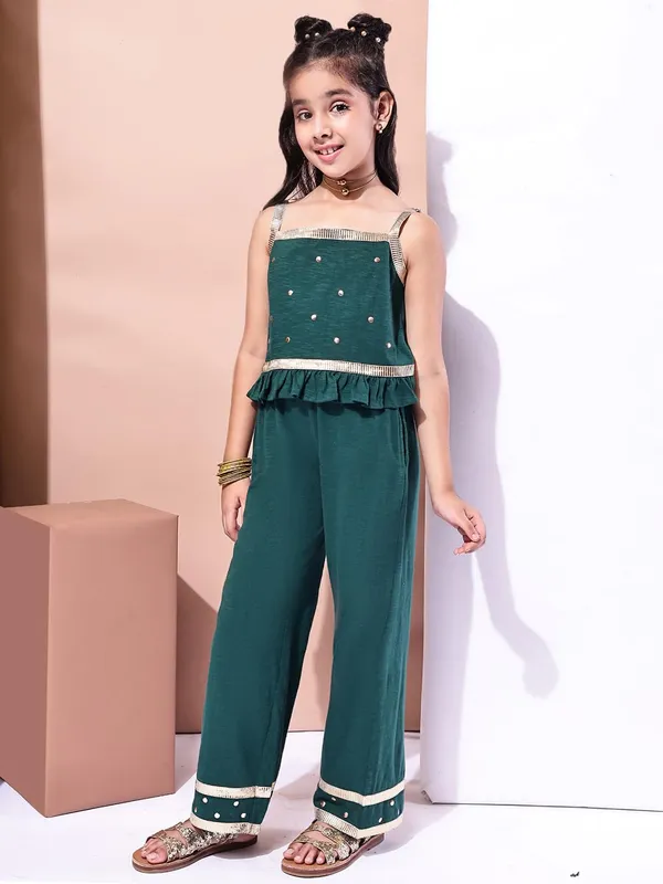 Emerald_Cotton_Blend_Solid_Clothing_Set_For_Kids