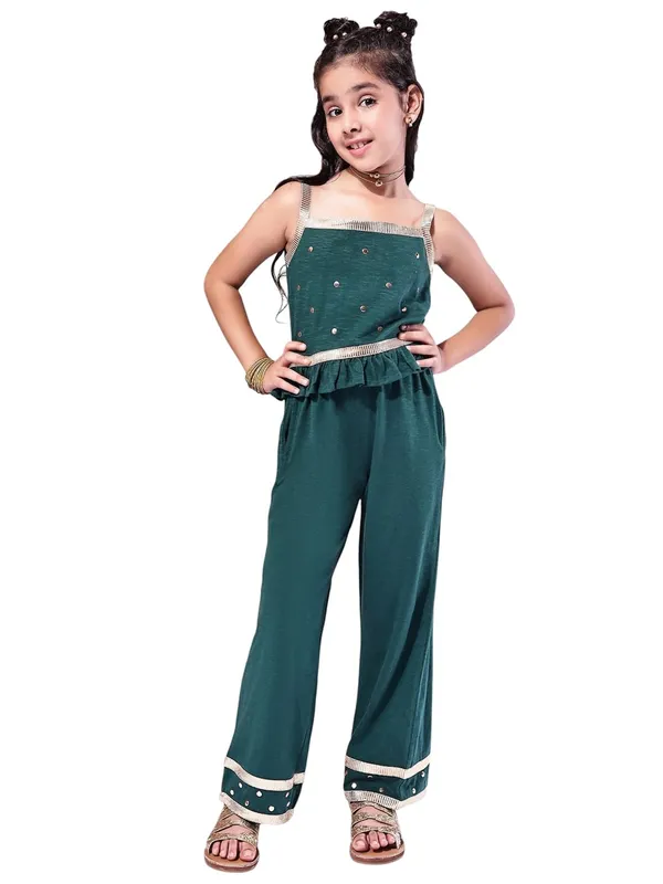 Emerald_Cotton_Blend_Solid_Clothing_Set_For_Kids