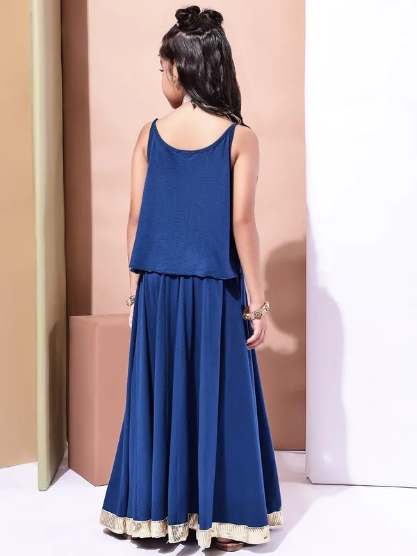 Blue_Rayon_Solid_Clothing_Set_For_Kids