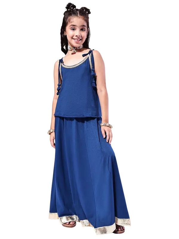 Blue_Rayon_Solid_Clothing_Set_For_Kids