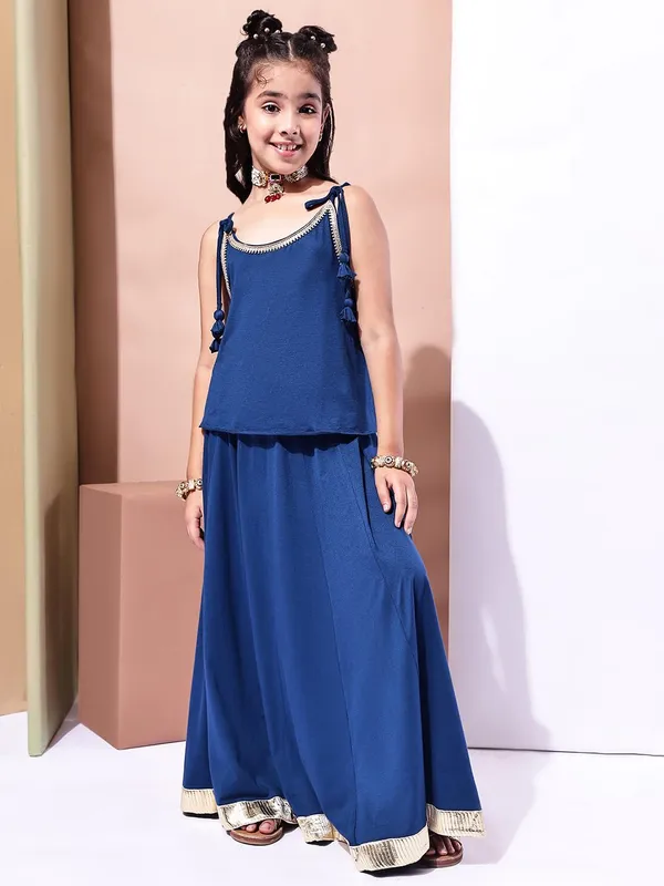 Blue_Rayon_Solid_Clothing_Set_For_Kids