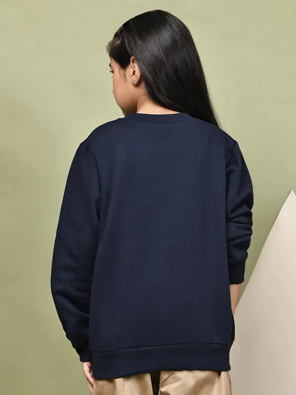 Navy_Blue_Fleece_Solid_Sweatshirt_For_Kids