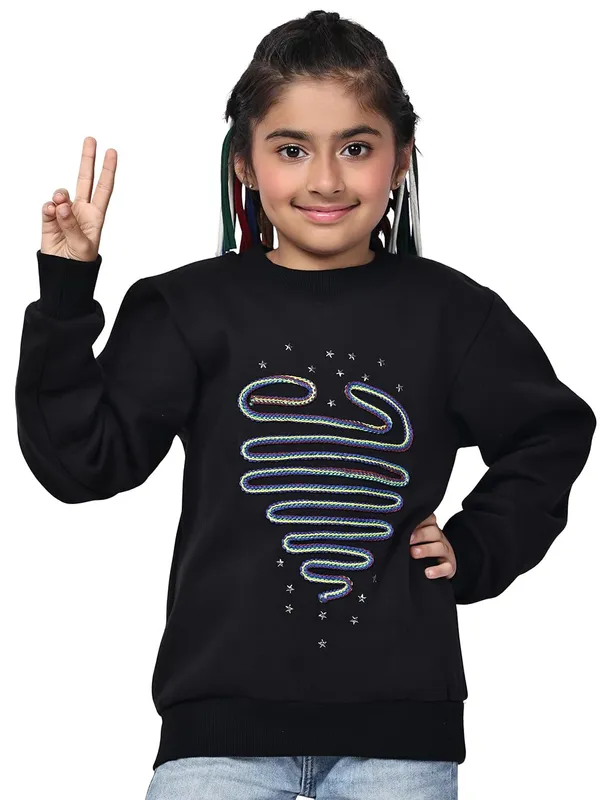 Black_Fleece_Solid_Sweatshirt_For_Kids