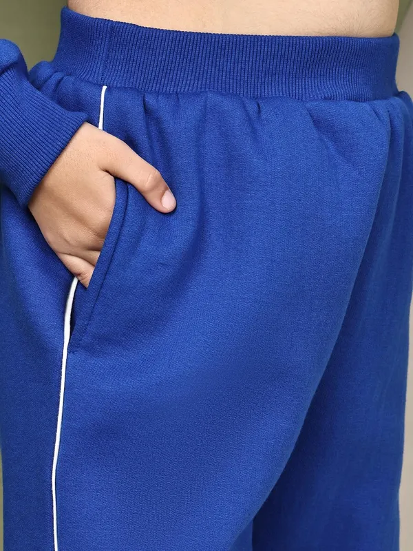 Blue_Cotton_Blend_Solid_Clothing_Set_For_Kids