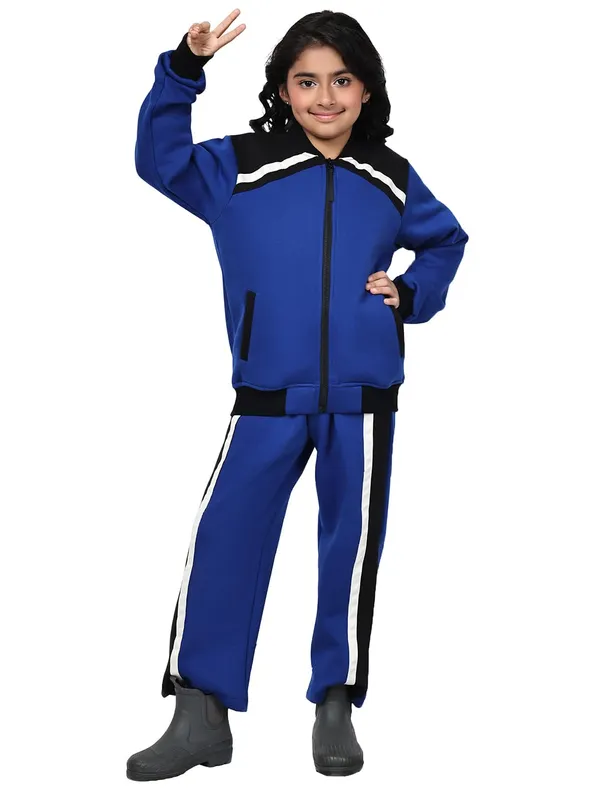 Blue_Cotton_Blend_Solid_Clothing_Set_For_Kids