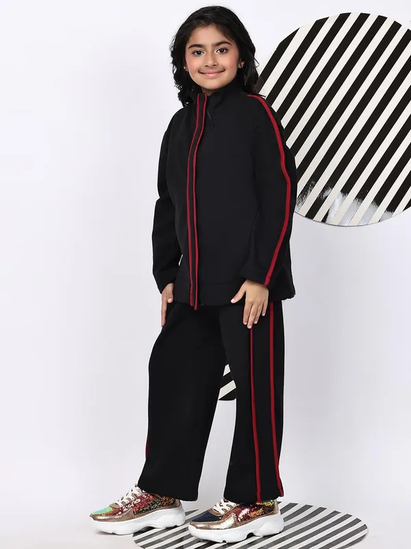 Black_Cotton_Blend_Solid_Clothing_Set_For_Kids