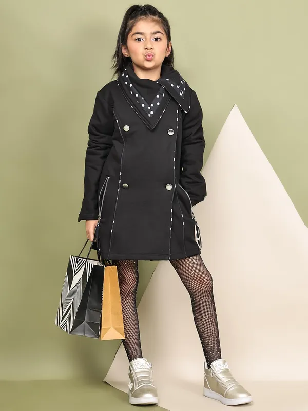 Black_Fleece_Solid_Over_Coat_For_Kids