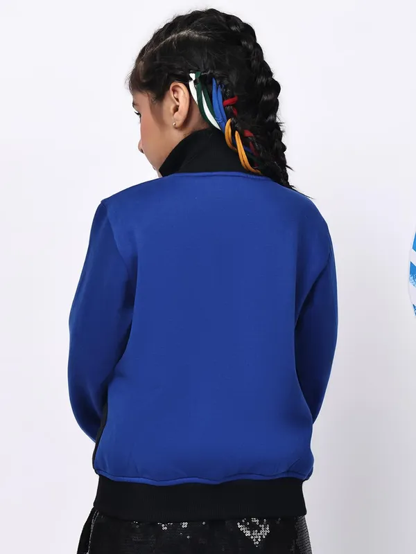 Blue_Fleece_Solid_Jacket_For_Kids