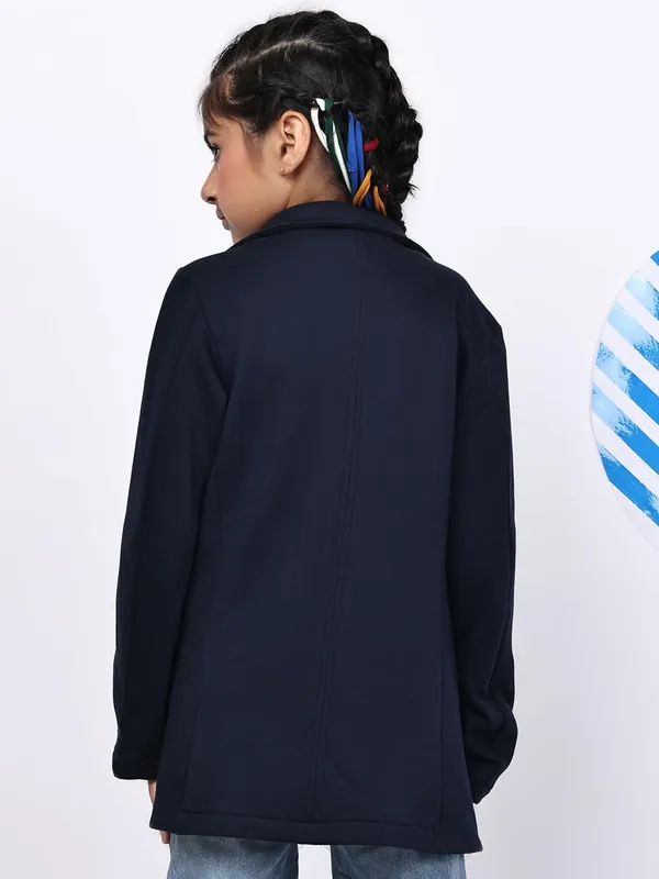 Navy_Blue_Fleece_Solid_Jacket_For_Kids