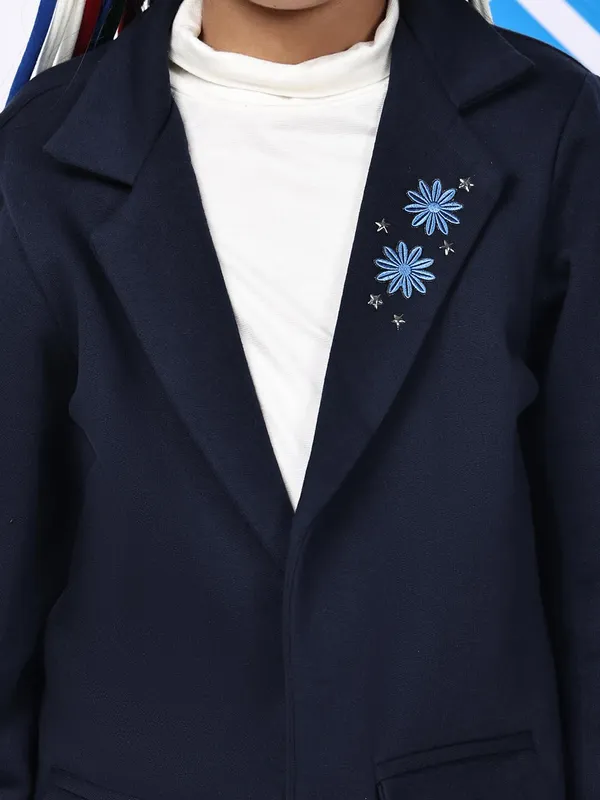 Navy_Blue_Fleece_Solid_Jacket_For_Kids
