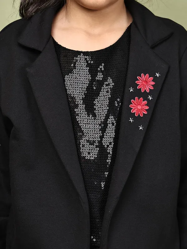 Black_Fleece_Solid_Jacket_For_Kids