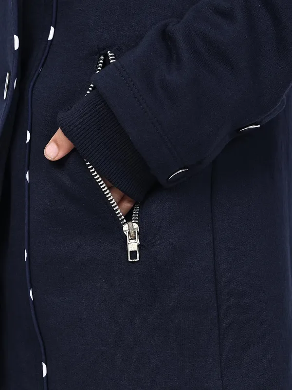Navy_Blue_Fleece_Solid_Over_Coat_For_Kids