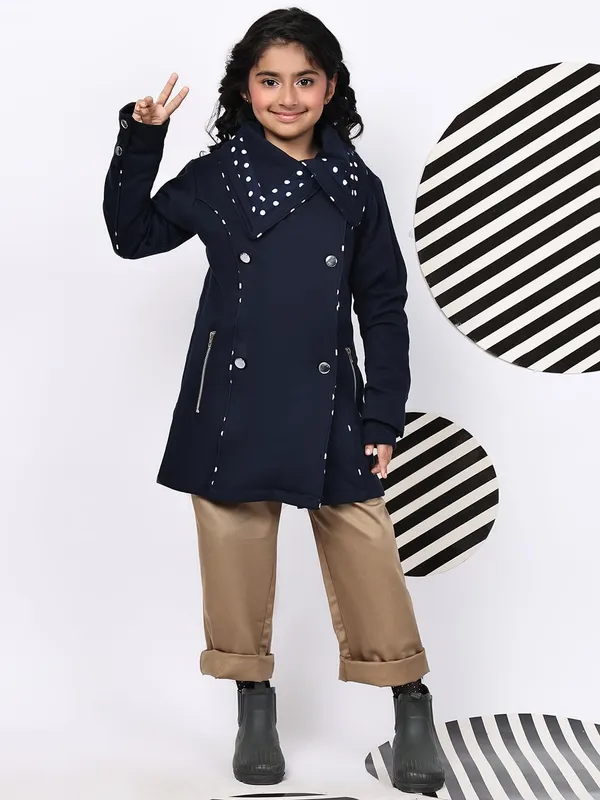 Navy_Blue_Fleece_Solid_Over_Coat_For_Kids